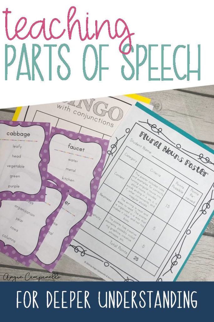 Teaching Parts of Speech for Deeper Understanding - Angie Campanello