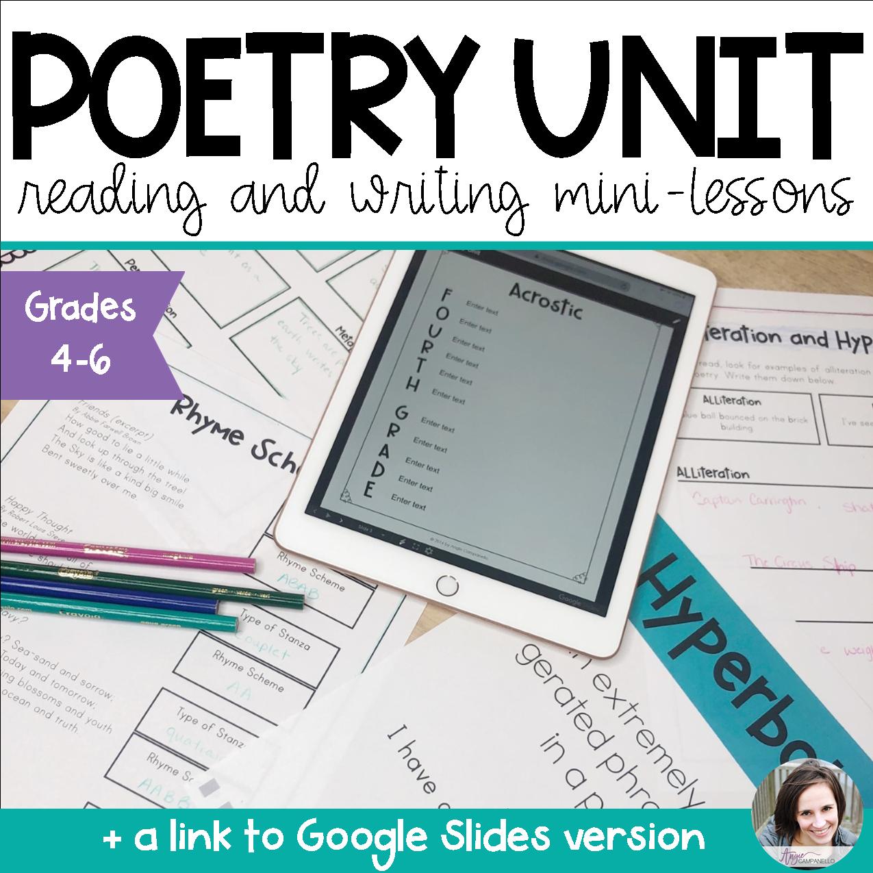 Tips For Teaching Poetry In Upper Elementary - Angie Campanello